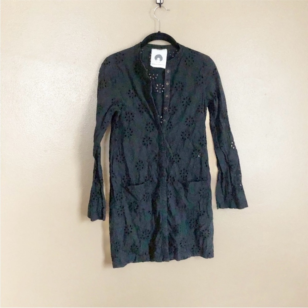 Patrick Robinson for Target Black Eyelit Tunic Size XS